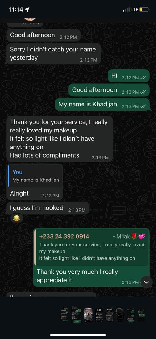 Client testimonial